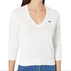 DELETING LISTING TMRW! Lacoste Cream Sweater